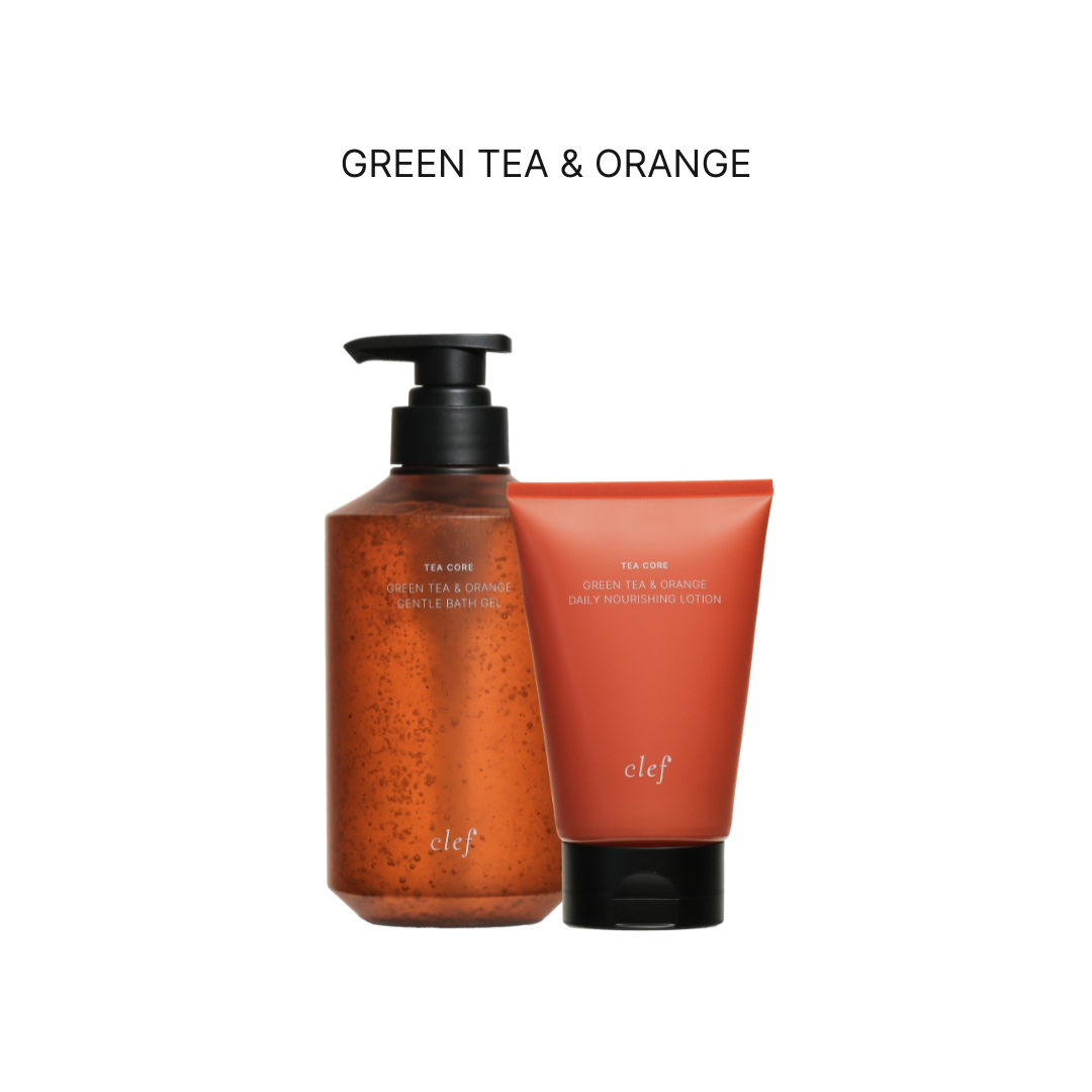 [YIFUKYIKA x PWP] CLEF Tea Core Gentle Bath Gel + Daily Nourishing Lotion