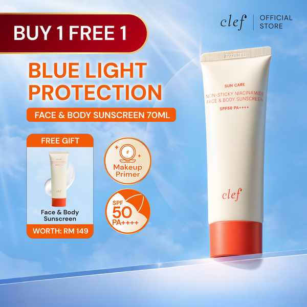 [B1F1] CLEF Face & Body Sunscreen SPF50 PA++++ 70ml