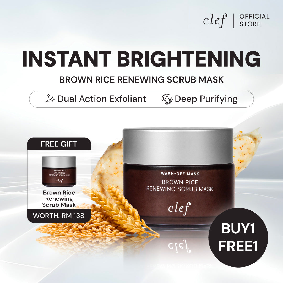[B1F1] CLEF Brown Rice Renewing Scrub Mask