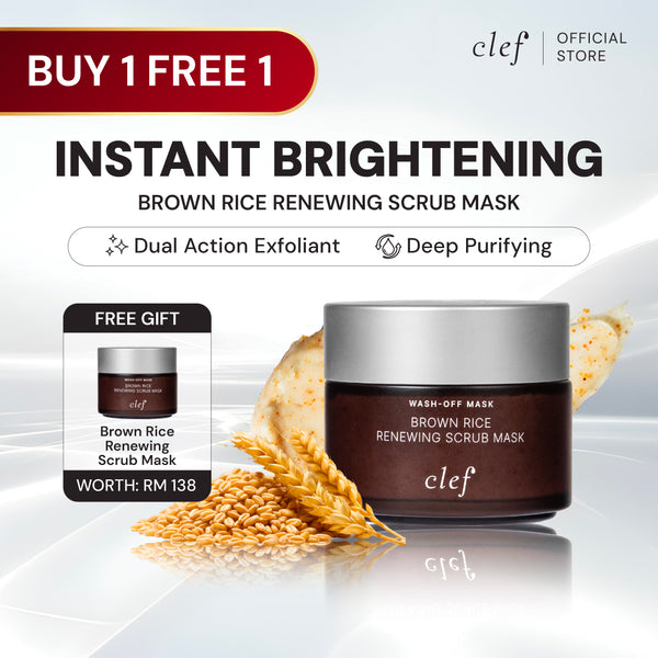 [B1F1] CLEF Brown Rice Renewing Scrub Mask