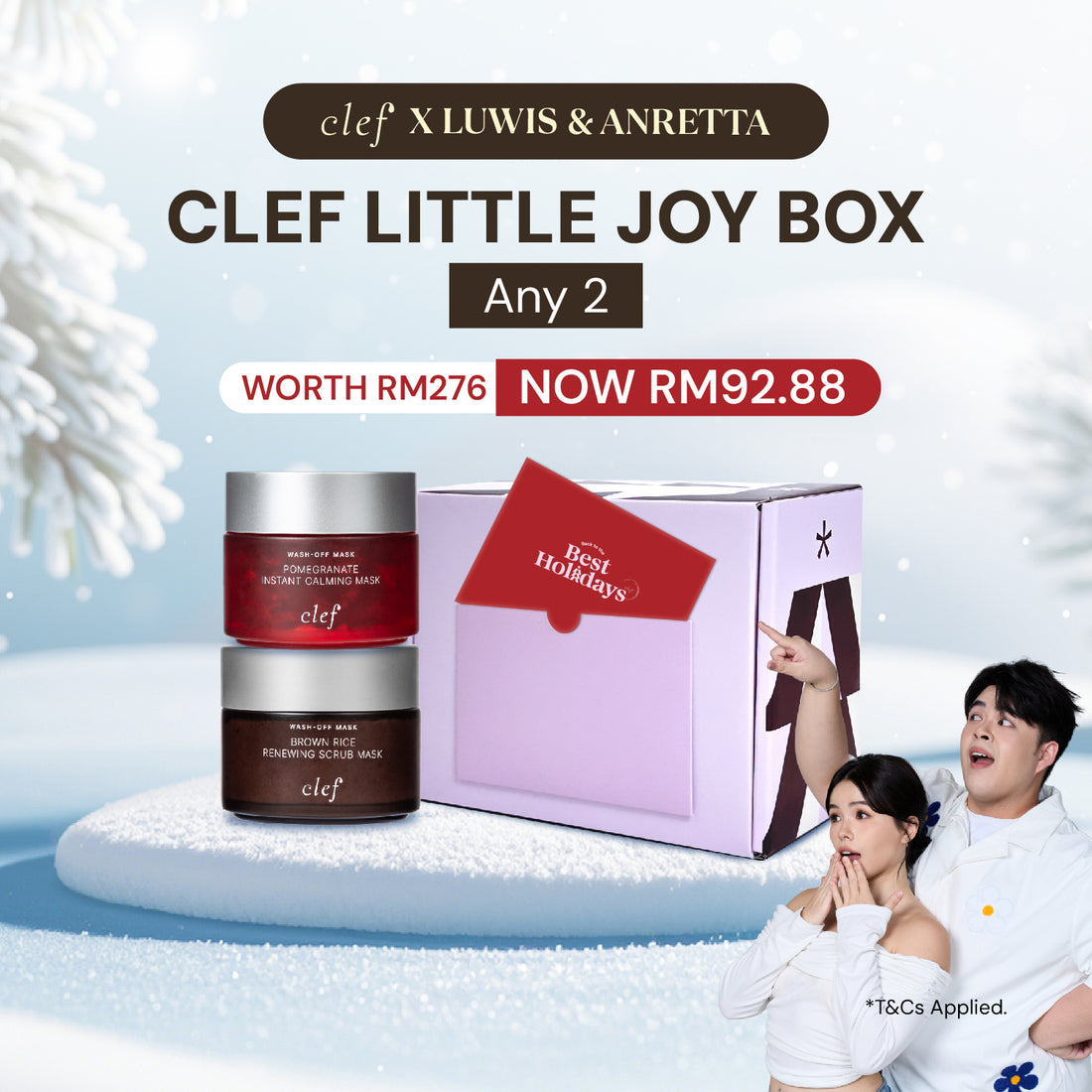 [LUWIS & ANRETTA] CLEF Little Joy Box – Facial Mask Duo Set (2 Items)
