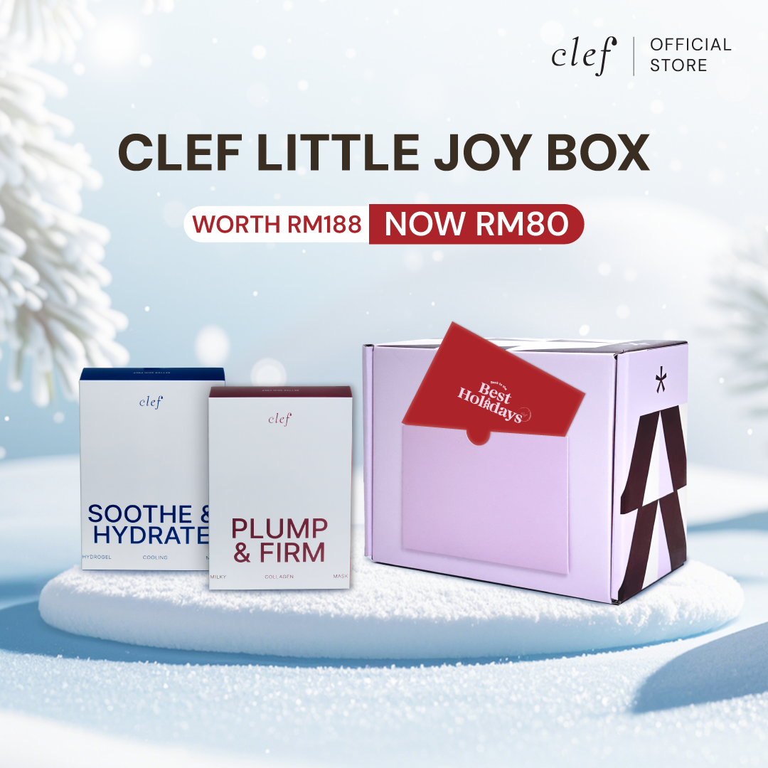 [GIFT SET] CLEF Little Joy Box – Sheet Mask Duo Set (2 Items) | Festive Bundle | Sheet Mask | Facial Mask