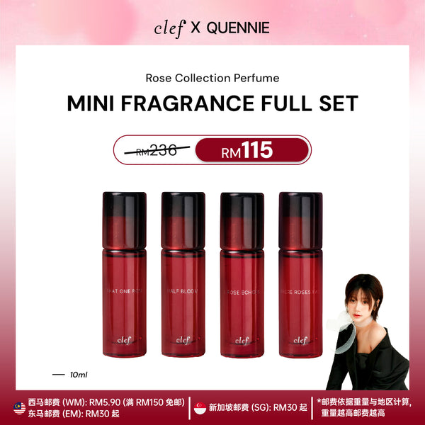 [QUENNIE] Full Set Rose Collection Perfume 10mlx4