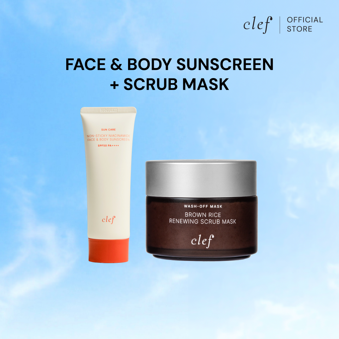 [NEW] CLEF Face & Body Sunscreen SPF50 PA++++ 70ml + Mask