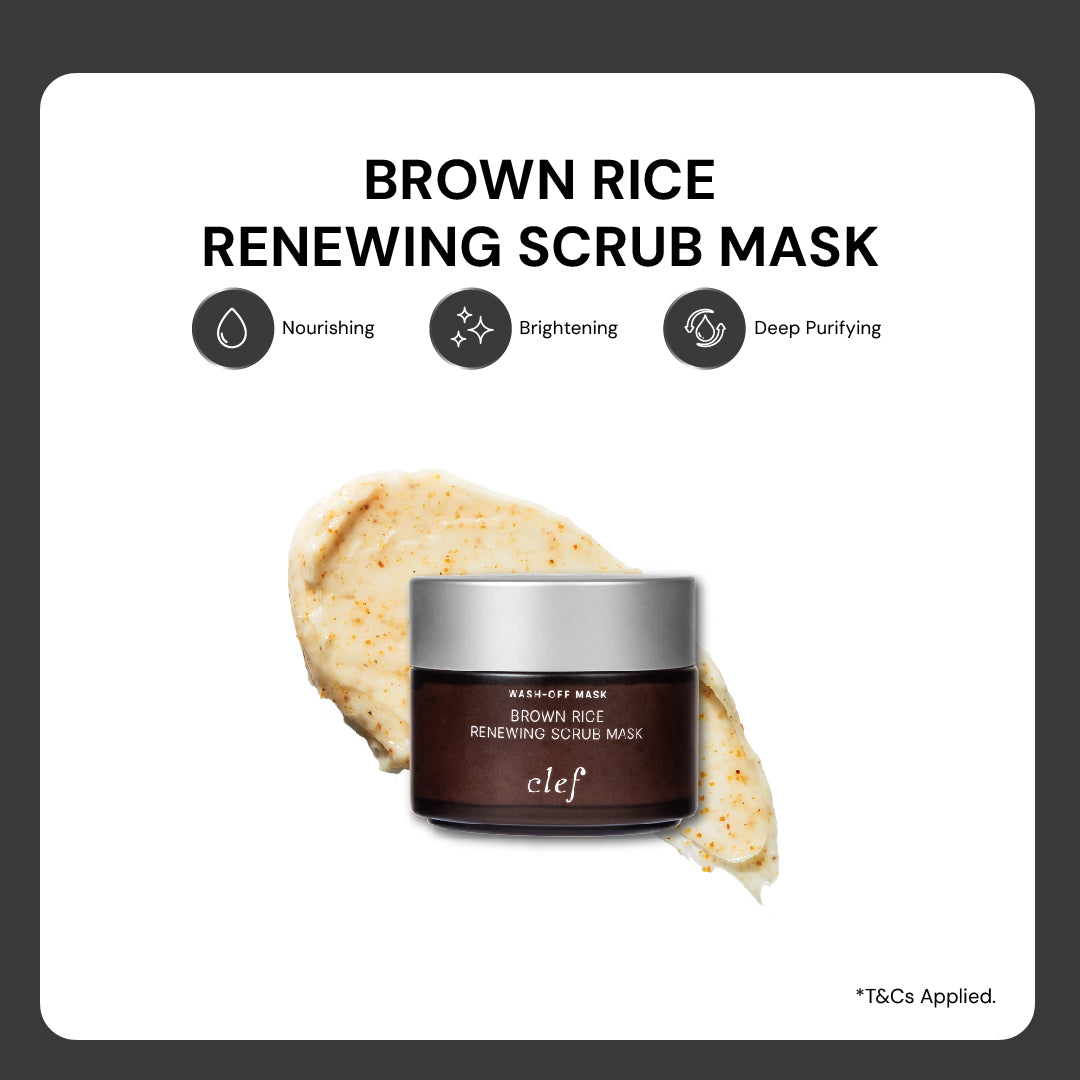 CLEF Brown Rice Renewing Scrub Mask