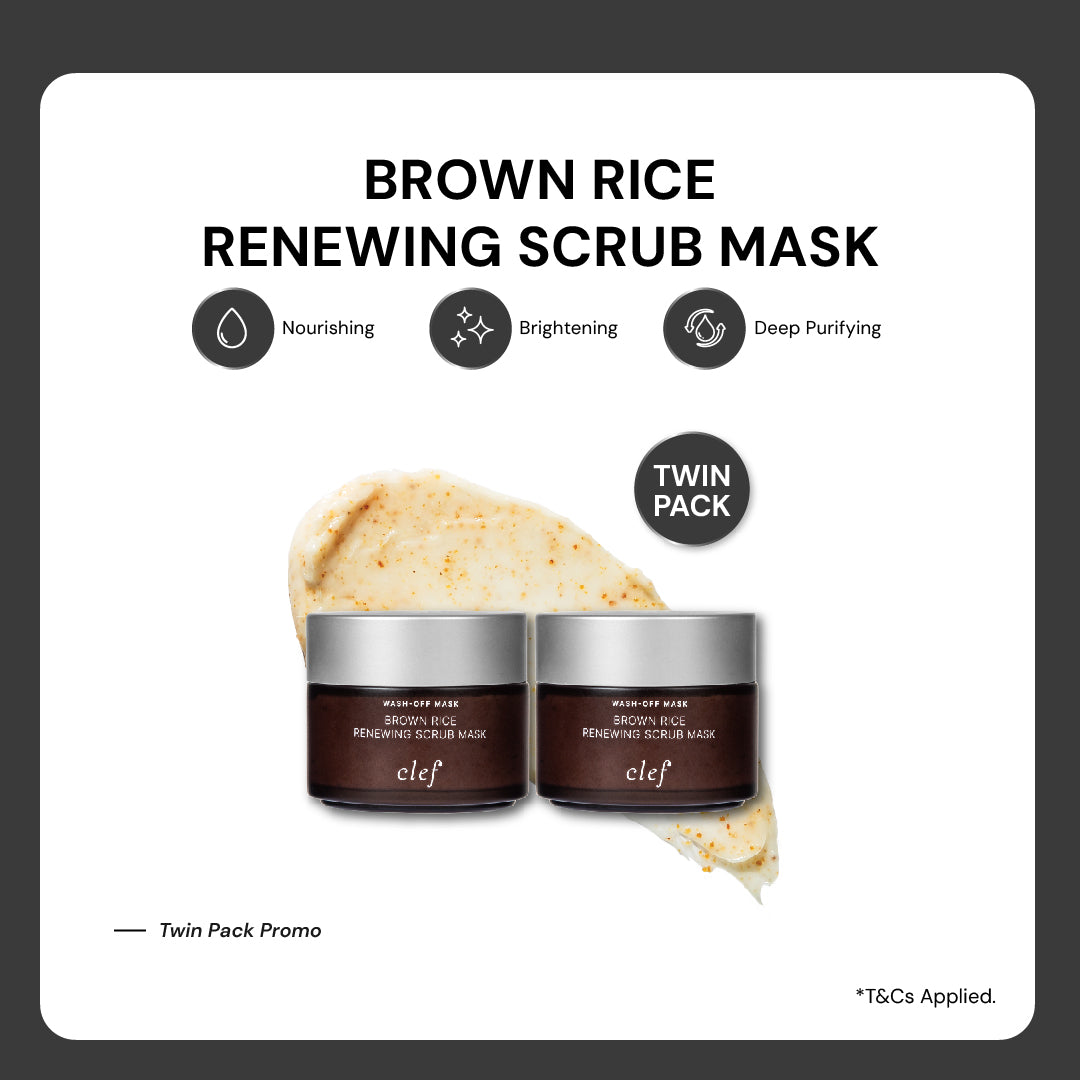 CLEF Brown Rice Renewing Scrub Mask