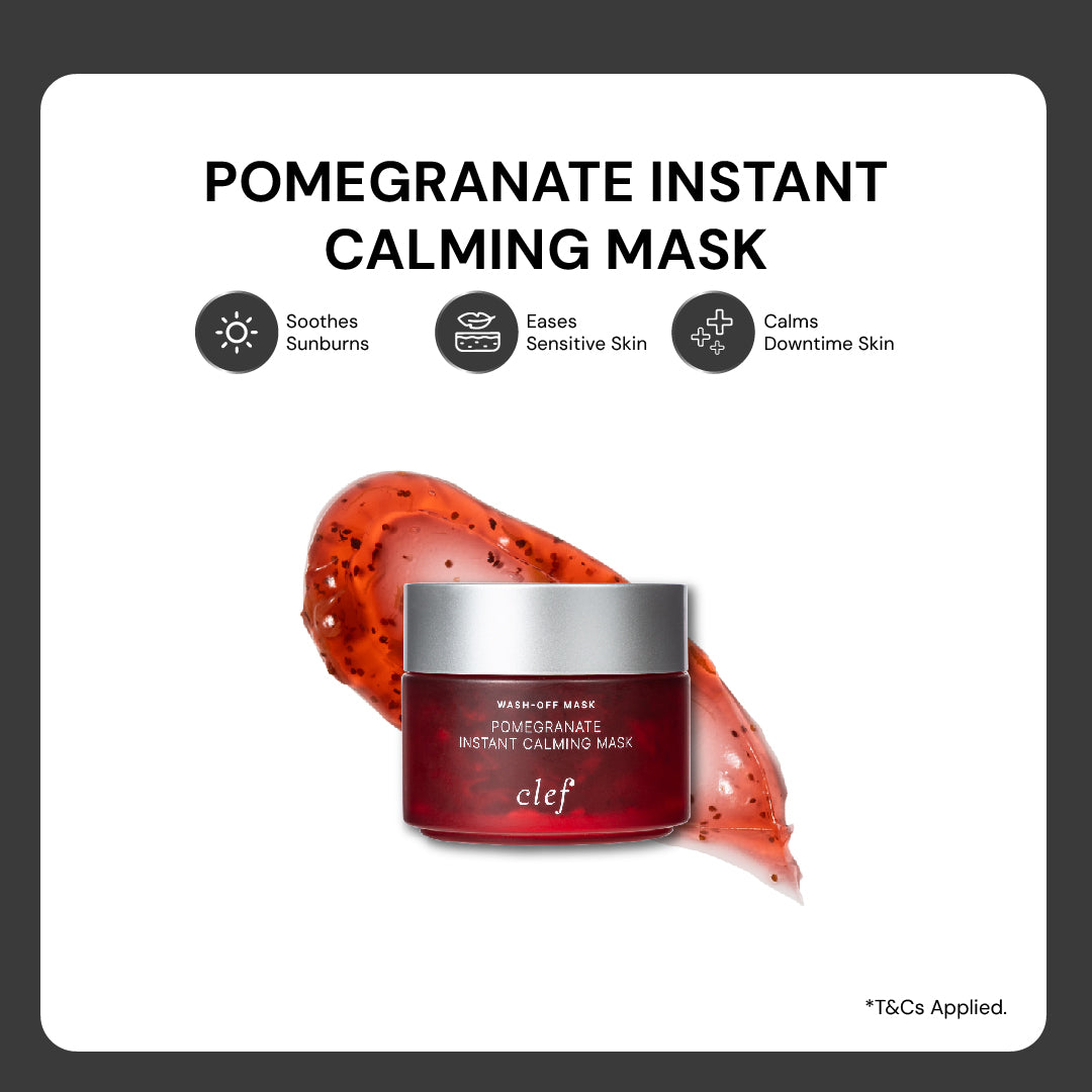 CLEF Pomegranate Instant Calming Mask