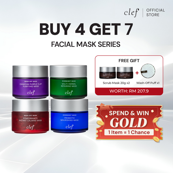 [BUY 4 Get 7] CLEF Facial Mask Full Set