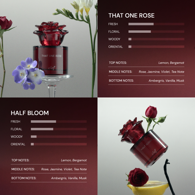 [MIX & MATCH 2x 10ml] ROSE Perfume 10ml - A Rose For Every Stage