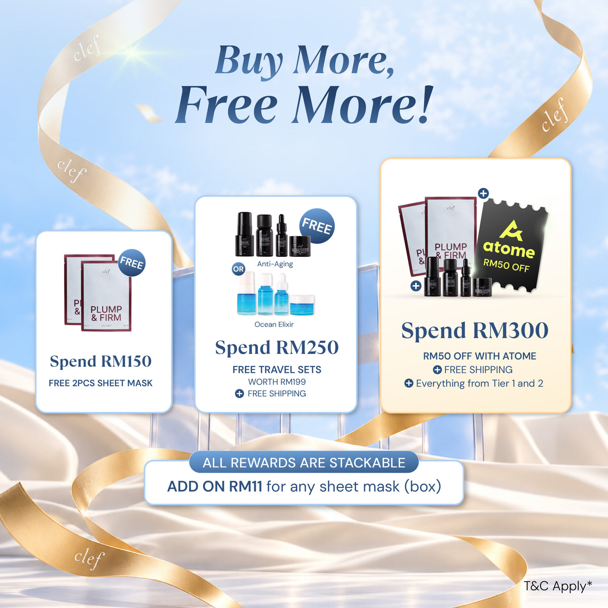 [FREE GIFT] 2pcs Plump & Firm Milky Collagen Mask