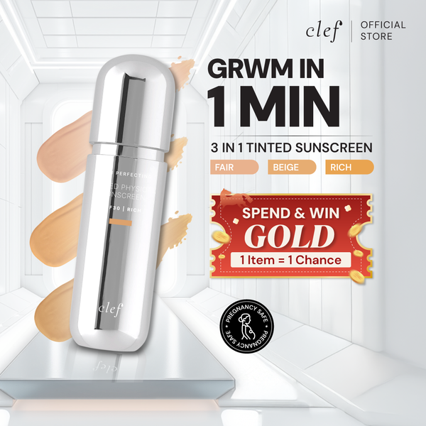 [LOWEST DEAL] CLEF Skin Perfecting Tinted Physical Sunscreen