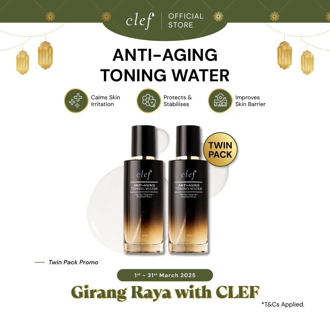 TWIN PACK PROMO - CLEF Anti-Aging Toning Water