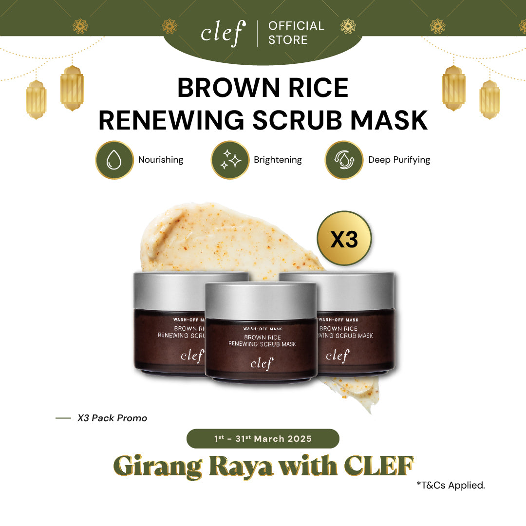 CLEF Brown Rice Renewing Scrub Mask