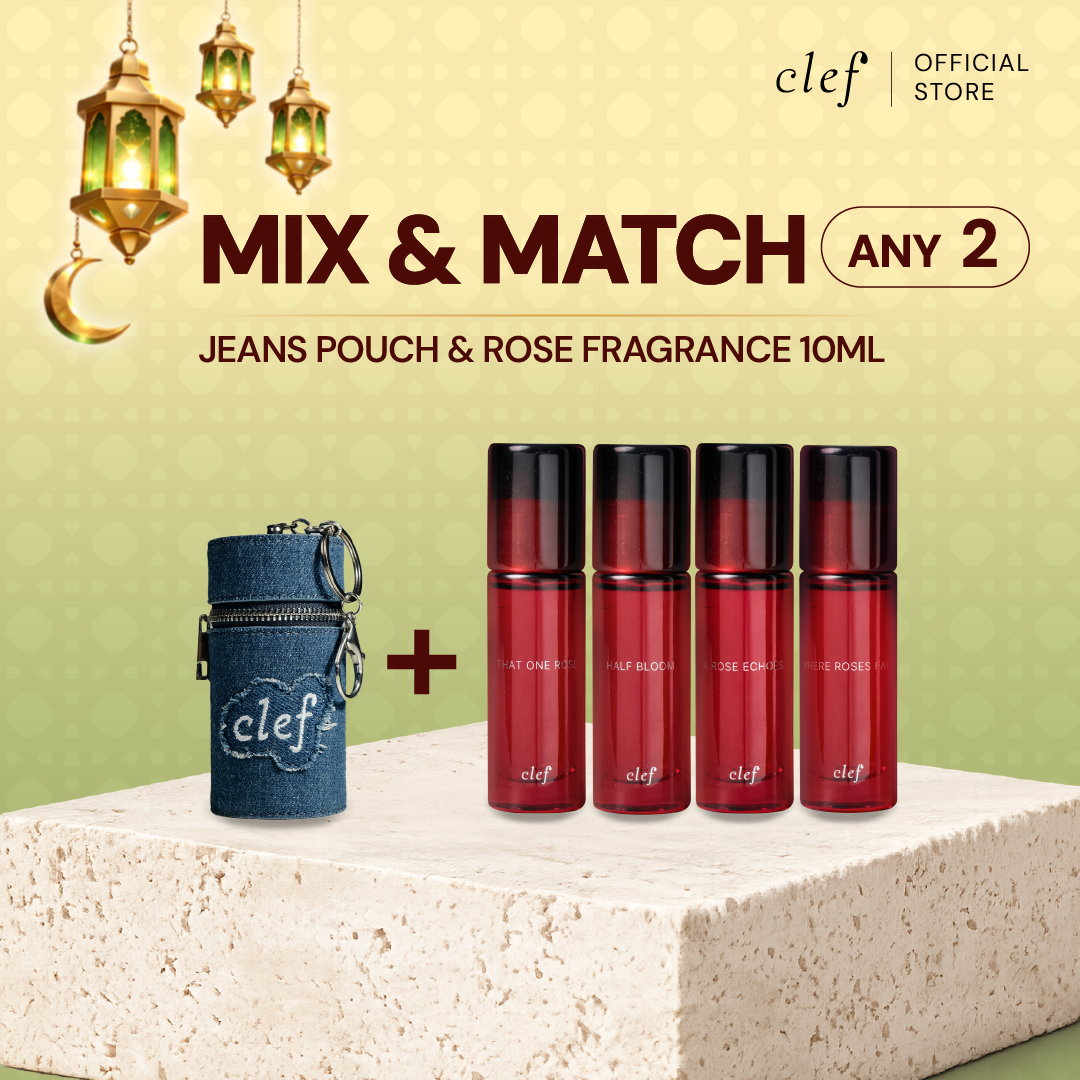 CLEF Jeans Pouch + Rose Collection 10ml