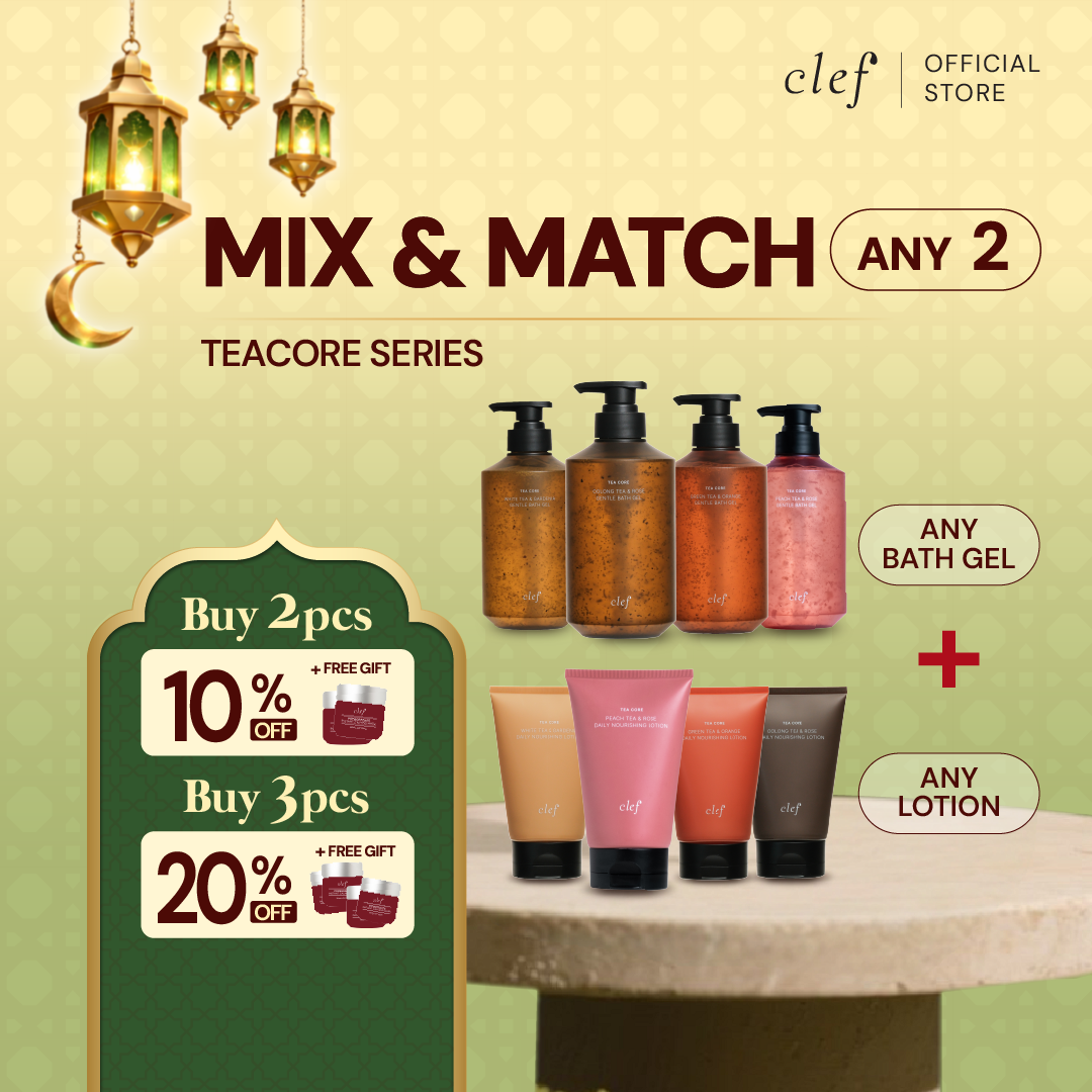 Mix & Match Any 2 Tea Core Gentle Bath Gel + Lotion