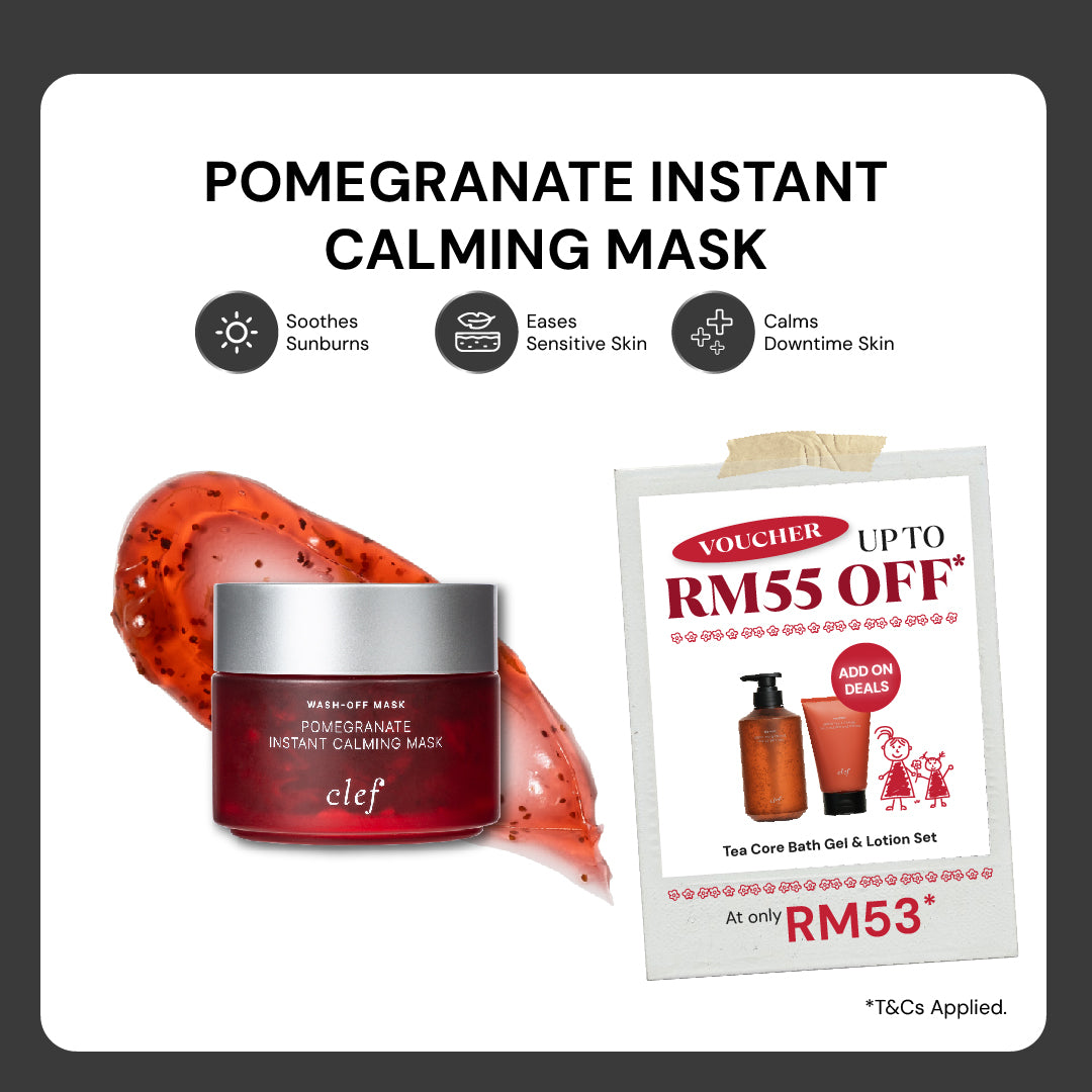 CLEF Pomegranate Instant Calming Mask