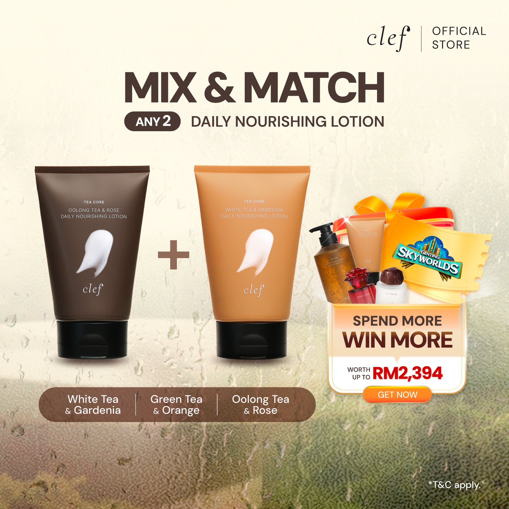Mix & Match Any 2 Tea Core Gentle Lotion