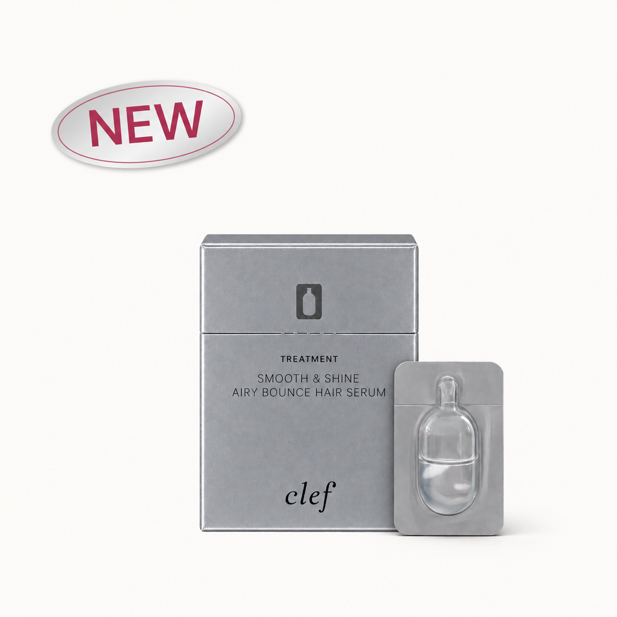 [NEW] CLEF Capsule Treatment Smooth & Shine Airy Bounce Hair Serum 0.7ml (10capsule/Box)