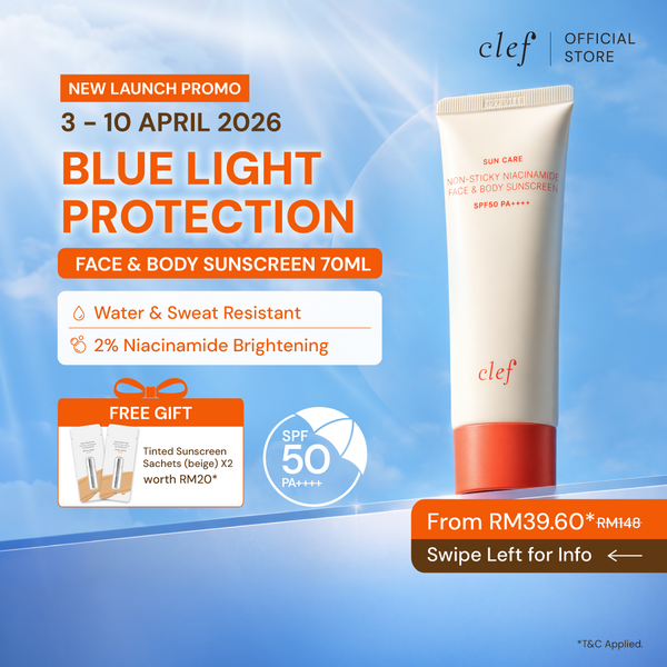 [NEW] CLEF Face & Body Sunscreen SPF50 PA++++ 70ml
