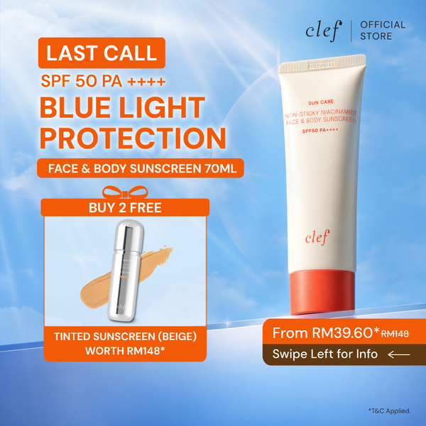 [NEW] CLEF Face & Body Sunscreen SPF50 PA++++ 70ml
