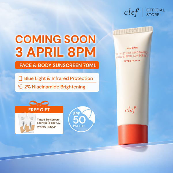 [NEW] CLEF Face & Body Sunscreen SPF50 PA++++ 70ml