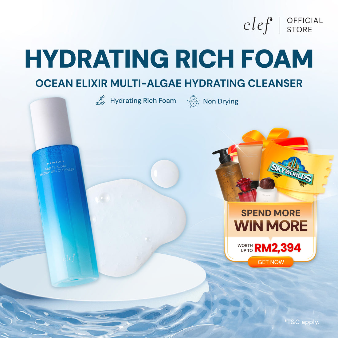CLEF Ocean Elixir Hydrating Cleanser