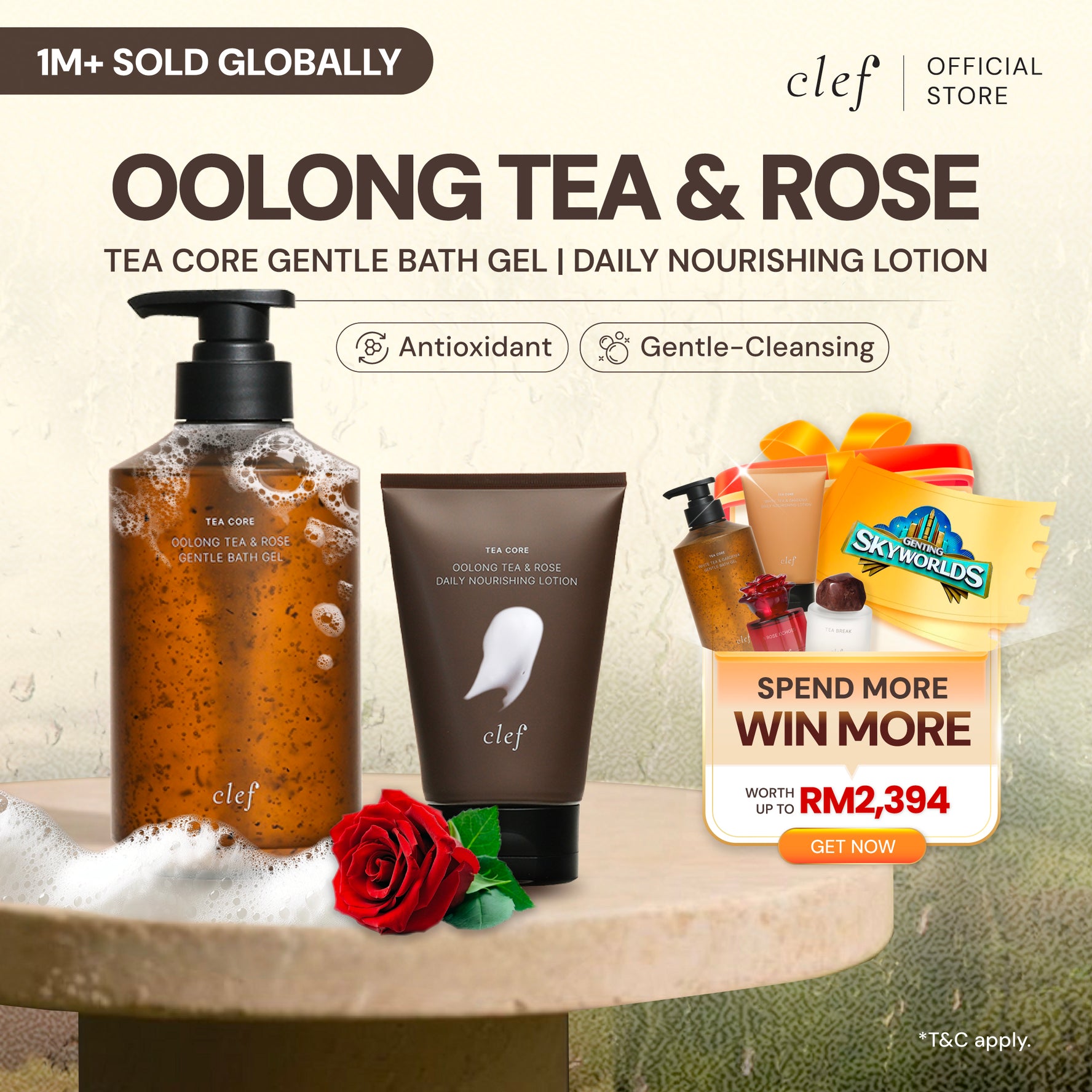 CLEF Tea Core Oolong Tea & Rose