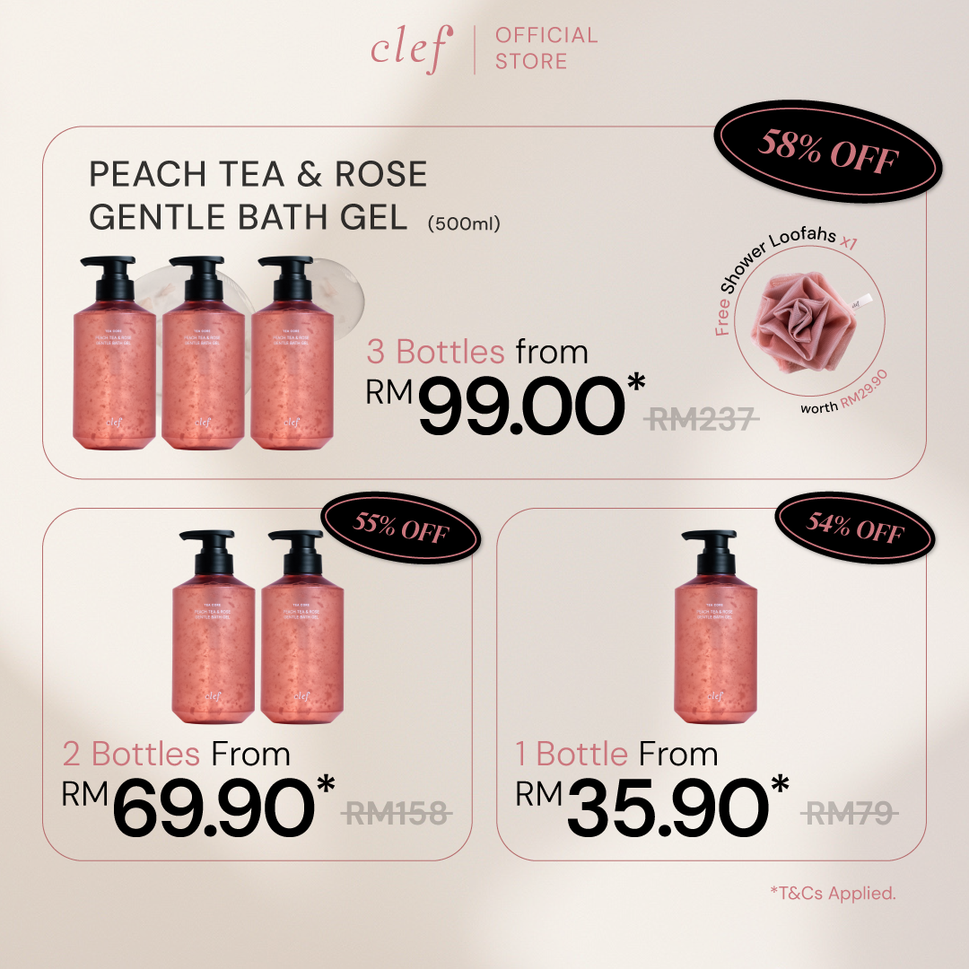 [NEW LAUNCH] CLEF Tea Core Peach Tea & Rose