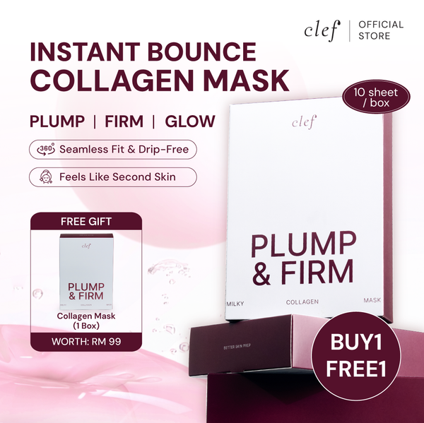 [B1F1] CLEF Plump & Firm Milky Collagen Mask