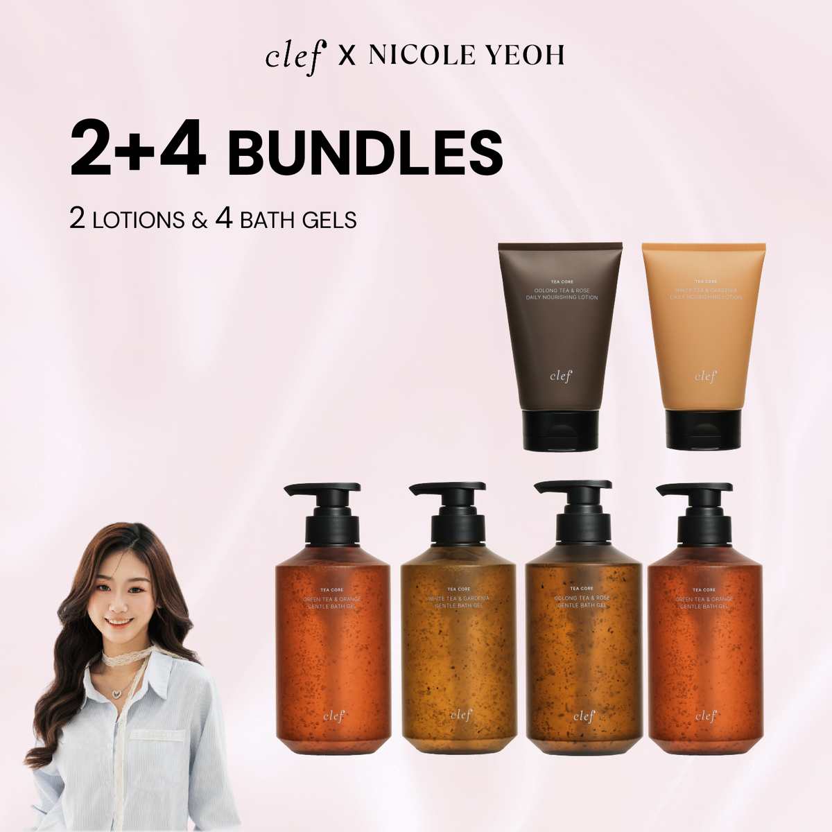 [NICOLE]  4 Bath Gel &  2 Lotion