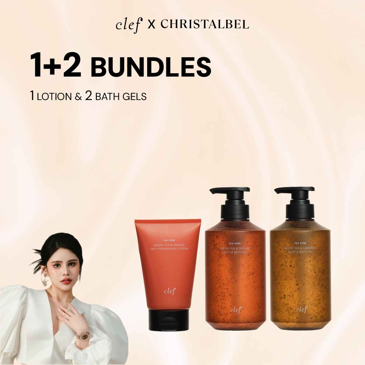 [CHRISTALBEL] 2 Bath Gel + 1 Lotion