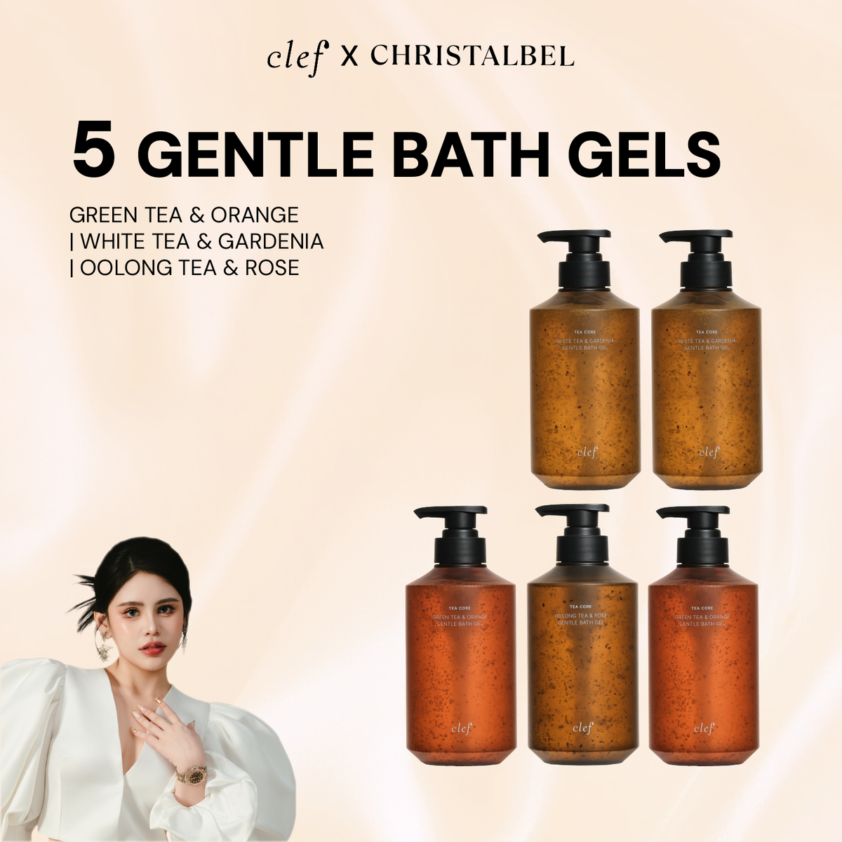 [CHRISTALBEL] 5 Bath Gel
