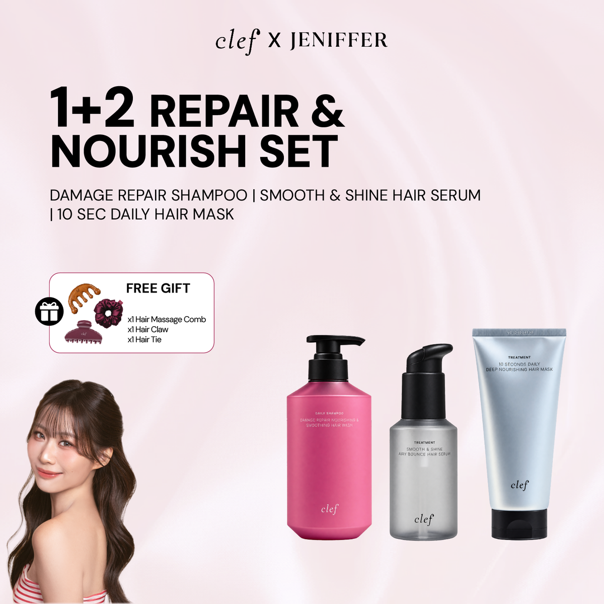 [JENIFFER] Damaged Hair Repair & Nourish Set