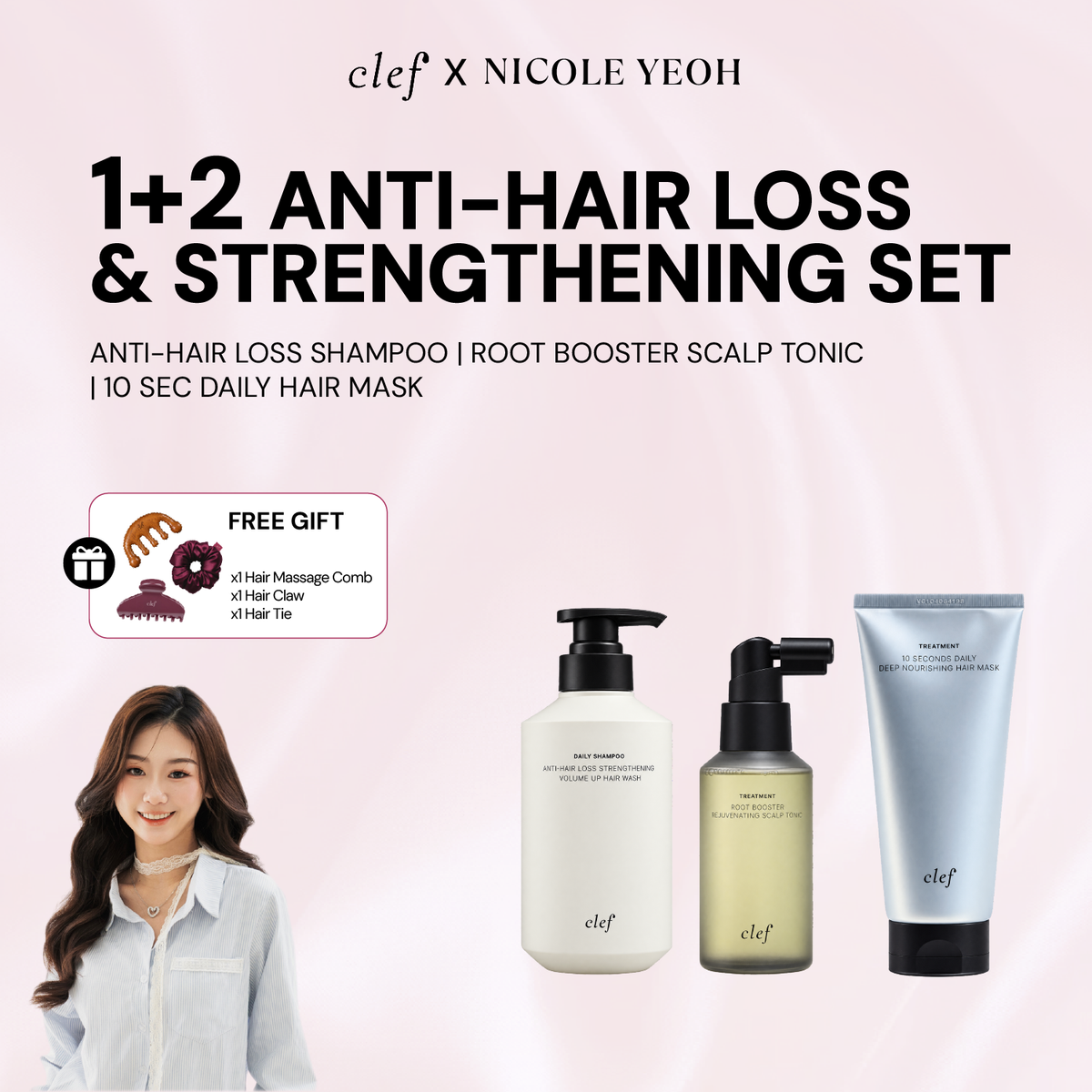 [NICOLE] Anti Hair Loss Hair Care Set