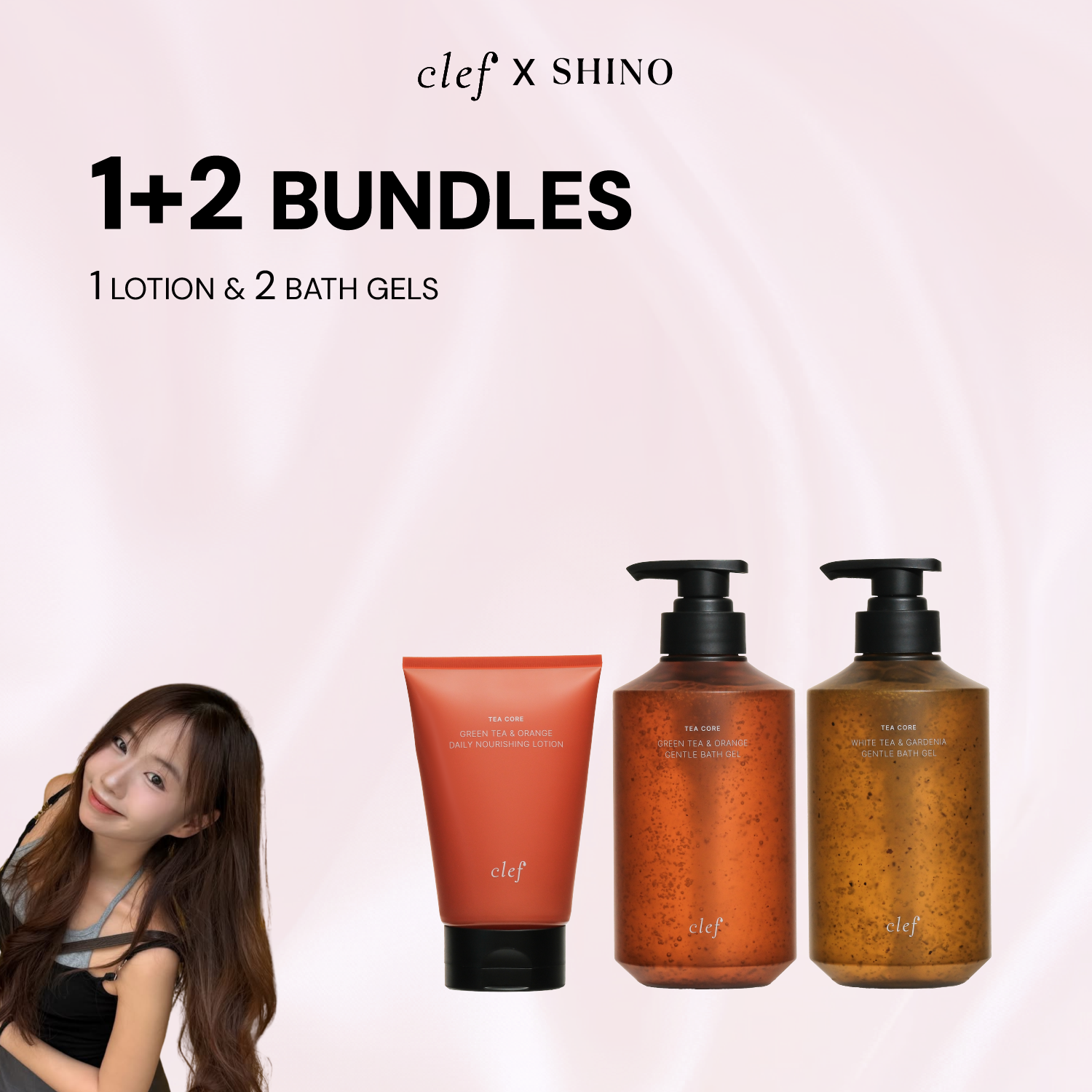 [SHINO]  2 Bath Gel + 1 Lotion