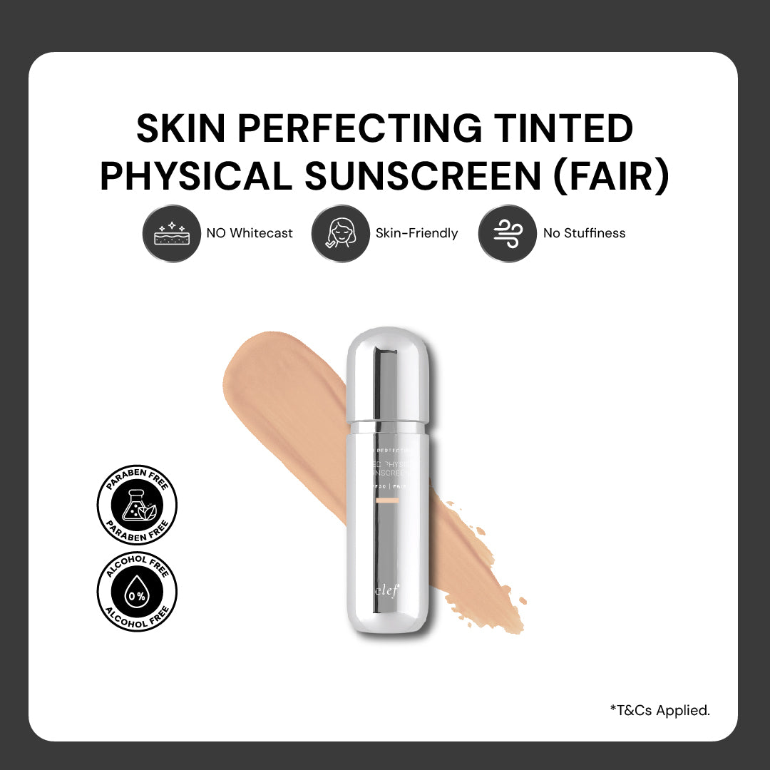 [READY STOCK] CLEF Skin Perfecting Tinted Physical Sunscreen