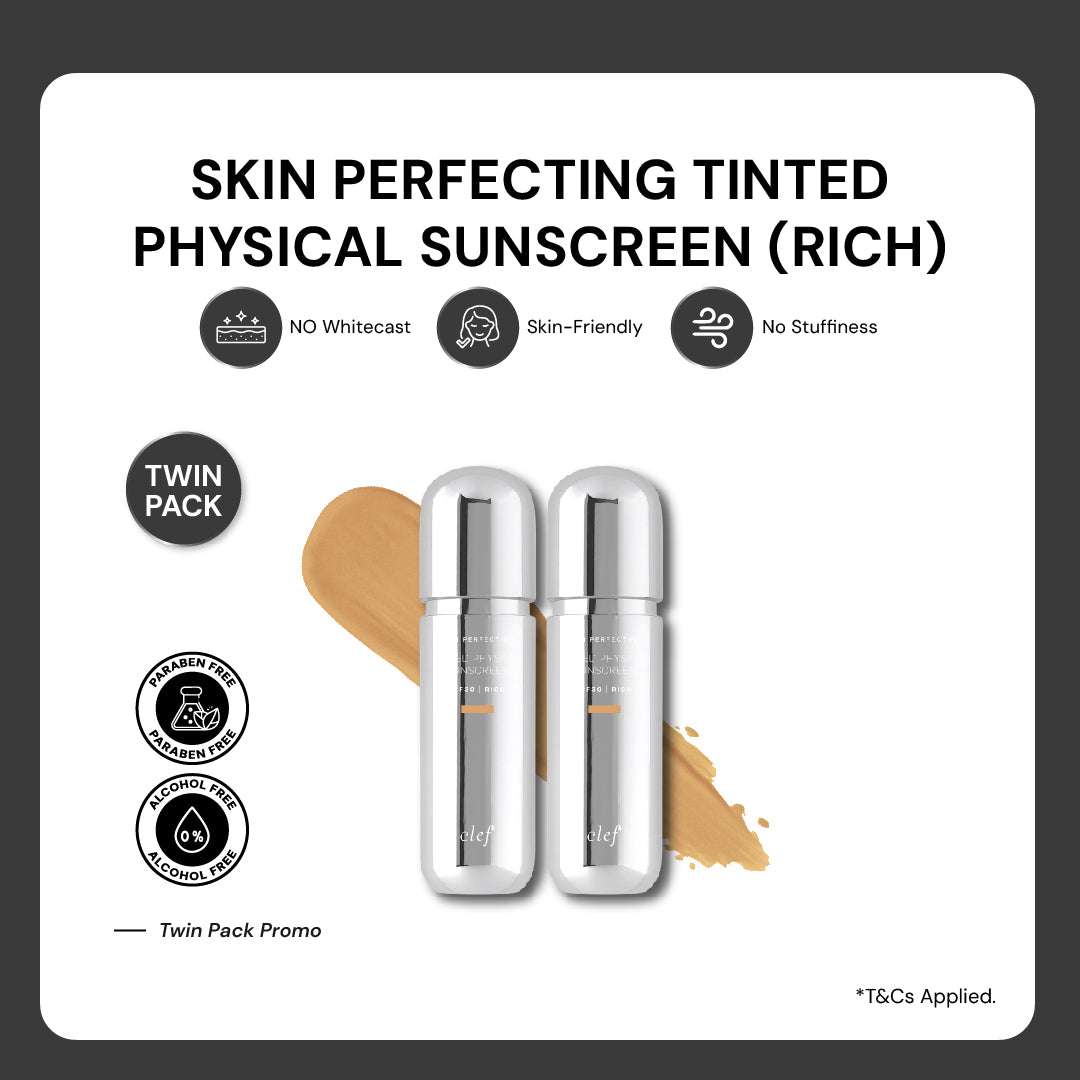 [READY STOCK] CLEF Skin Perfecting Tinted Physical Sunscreen