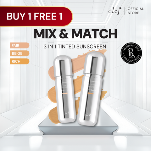 [B1F1] Mix & Match x2 Skin Perfecting Tinted Physical Sunscreen