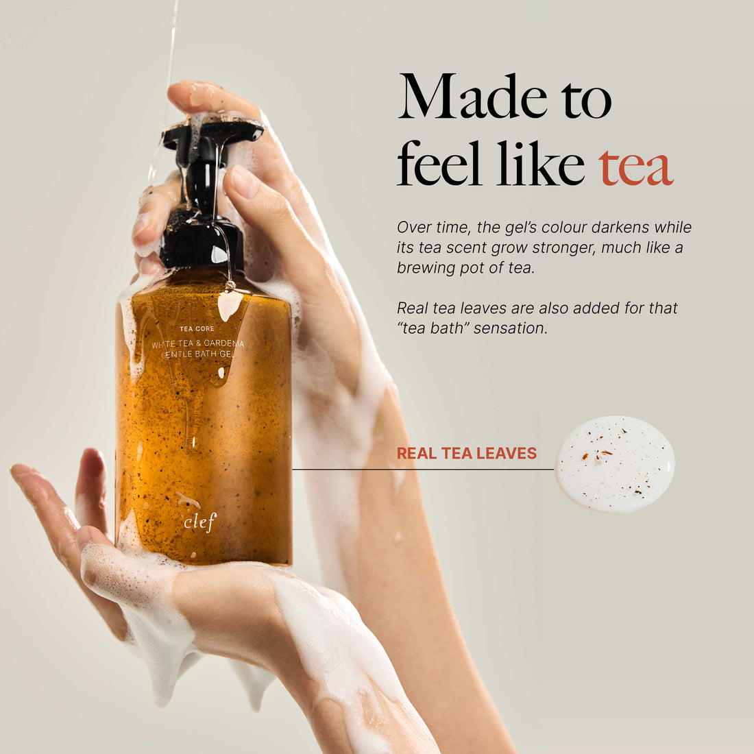 [READY STOCK] CLEF Tea Core Gentle Bath Gel 500ml