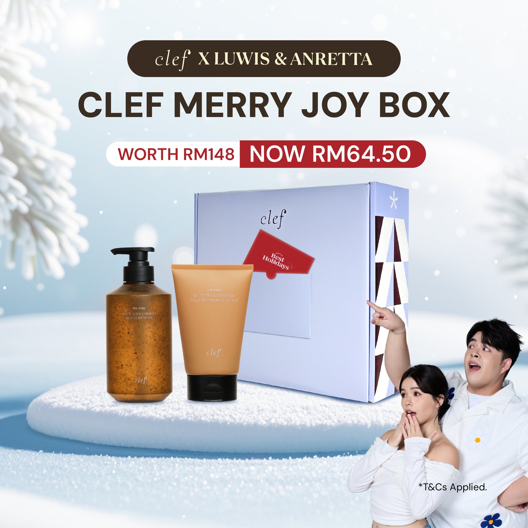 [LUWIS & ANRETTA] CLEF Merry Joy Box – Bath Gel + Lotion