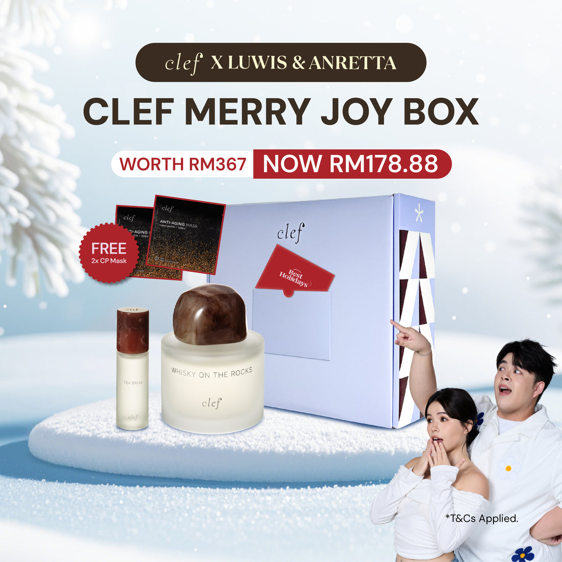 [LUWIS & ANRETTA] CLEF Merry Joy Box – Signature Scent Duo (4 Items)