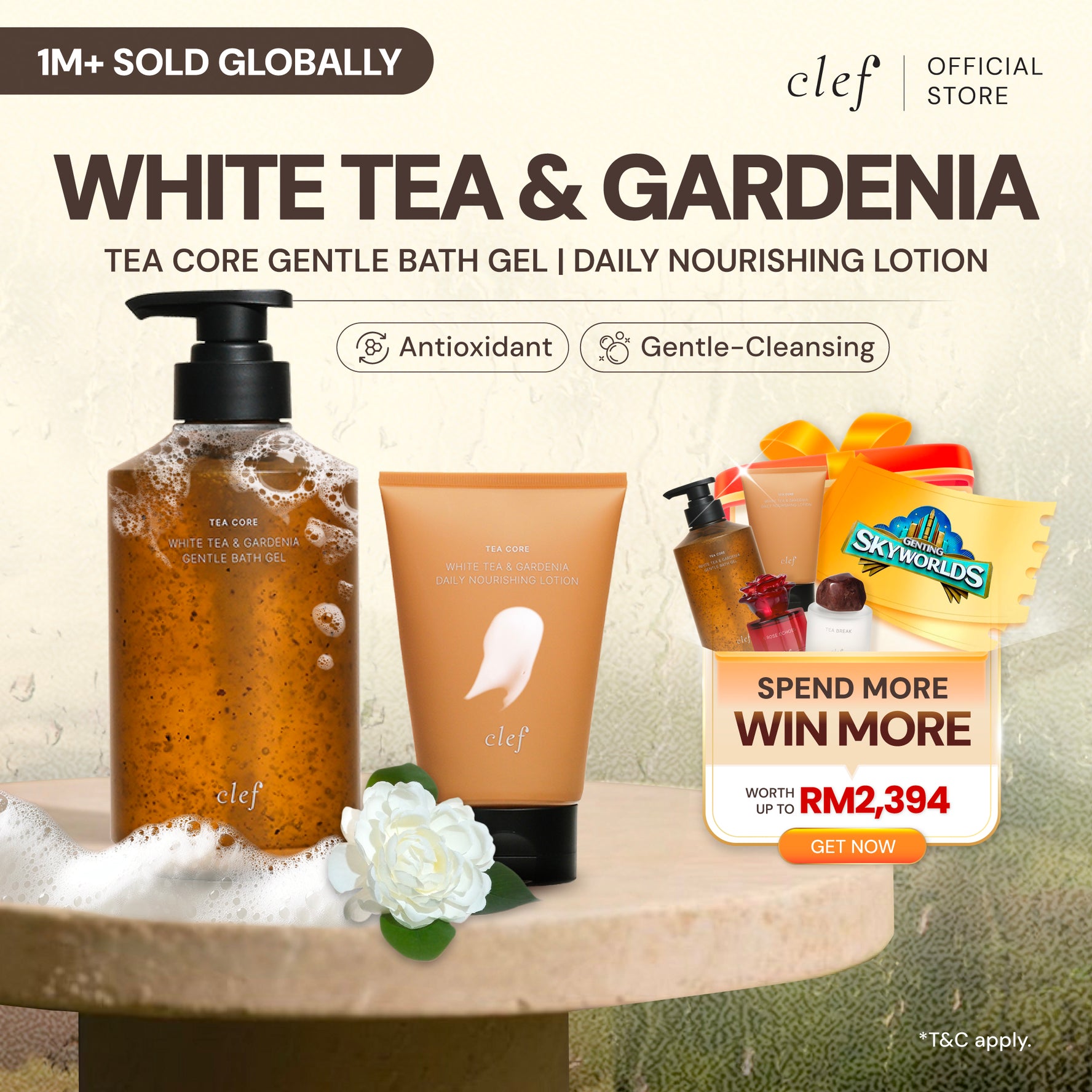 CLEF Tea Core White Tea & Gardenia