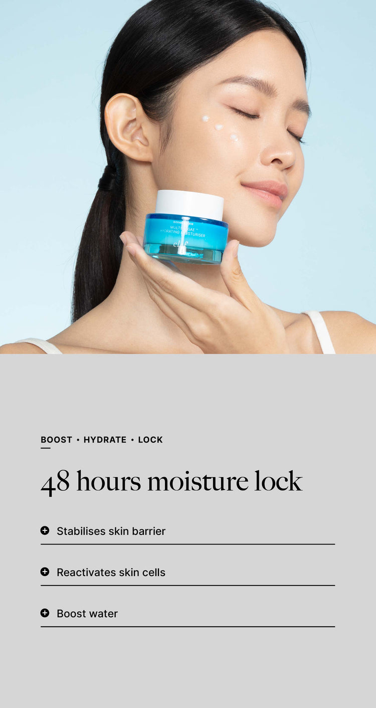 CLEF Ocean Elixir Hydrating Moisturiser | Multi-Algae Deep Hydration ...