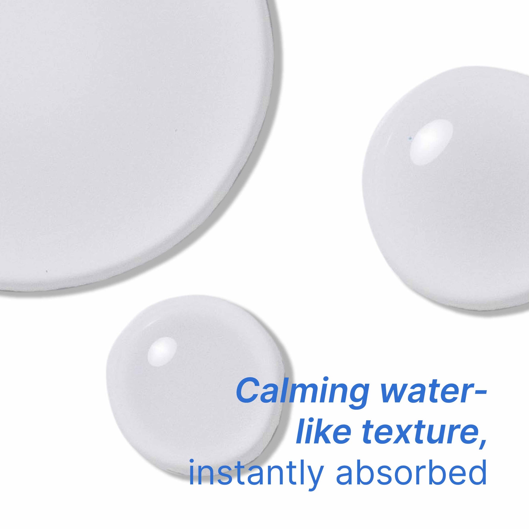 calming water like texture instantly abdorbed
