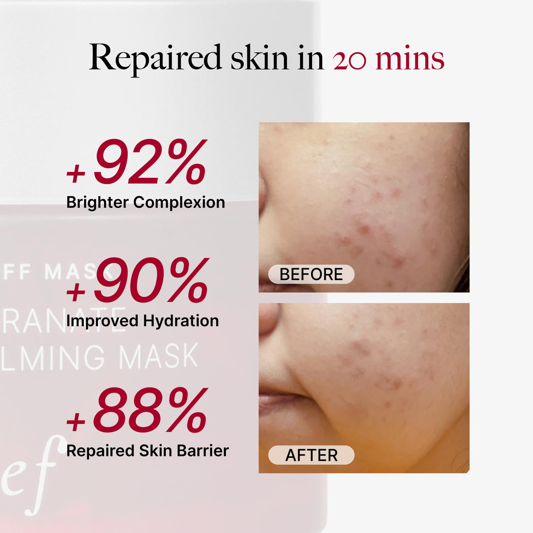 CHLOE KAM - CLEF Pomegranate Instant Calming Mask