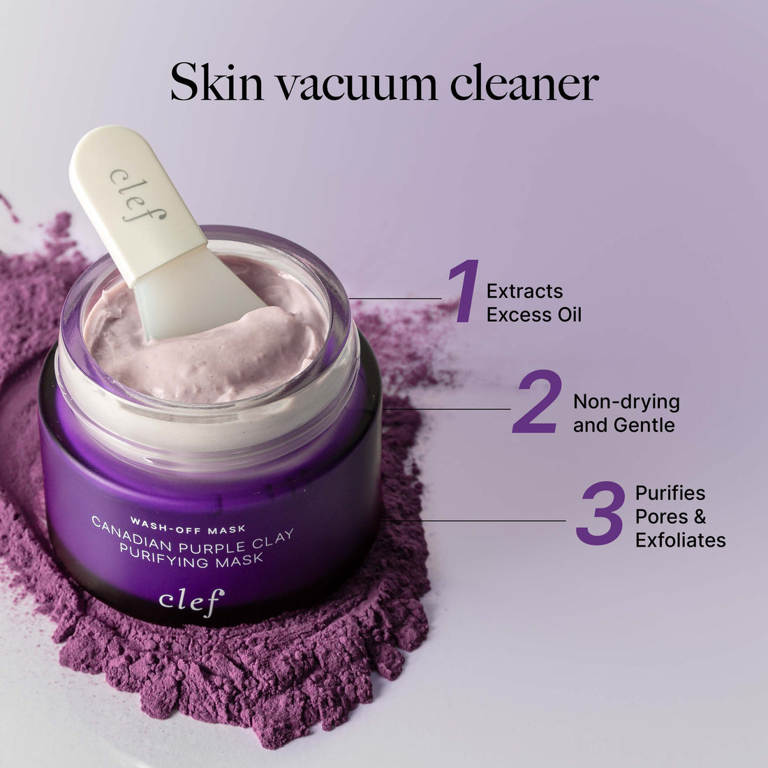 CLEF Canadian Purple Clay Purifying Mask