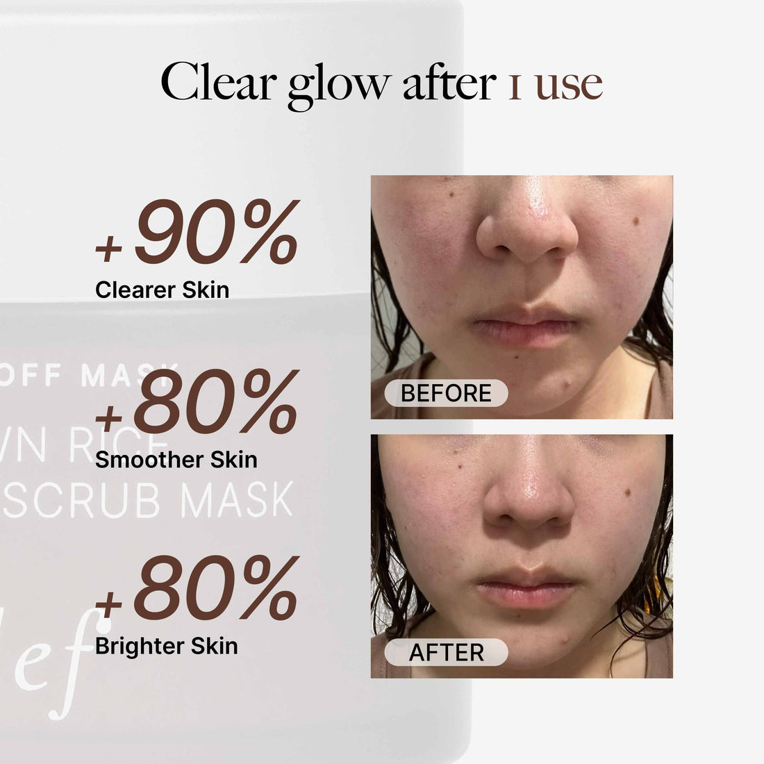[M&M] CLEF Brown Rice Renewing Scrub Mask