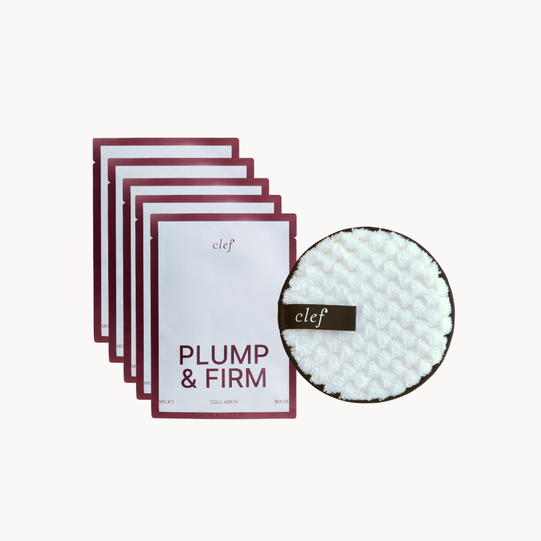 [EVON] CLEF Wash-Off Puff + Plump & Firm Collagen Mask (5pcs)
