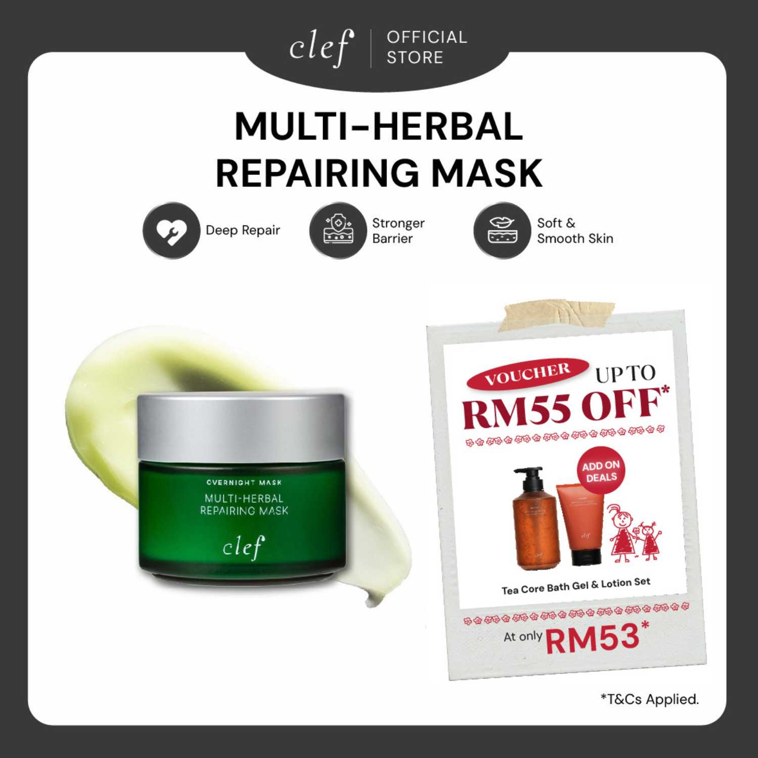 CLEF Multi-Herbal Repairing Mask