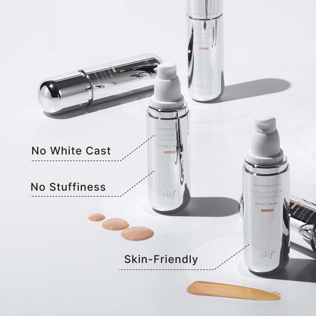 [READY STOCK] AH YANG SIS - X1 CLEF Skin Perfecting Tinted Physical Sunscreen(50ml)